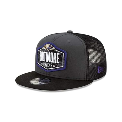 Baltimore Ravens Gorra | New Era NFL Draft 9fifty Snapback Cap Mexico - Grises